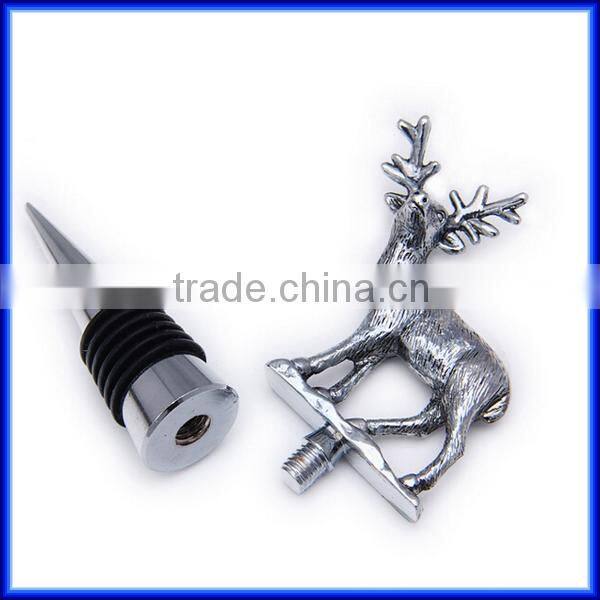 Attractive crazy wedding gift Novelty Animal shape Metal 3D Wine Stopper