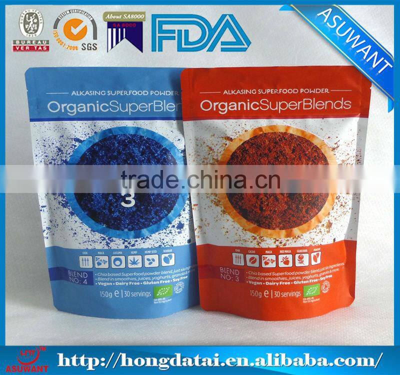 plastic stand pouch comforter zipper bags