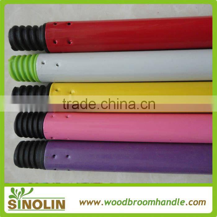 pvc coated broom metal stick , metal broom stick