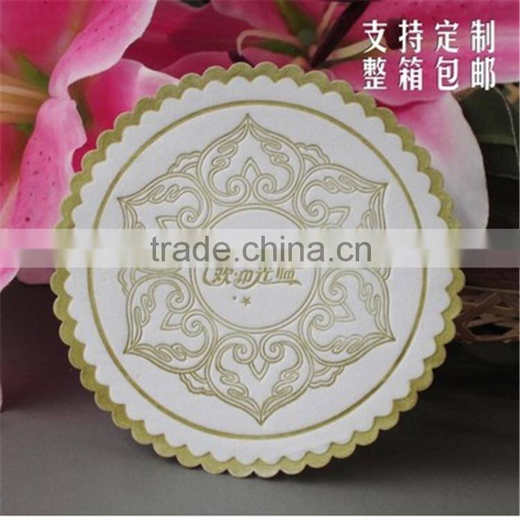 hot sale manufacture produce tissue paper coaster ,paper coaster for hotel