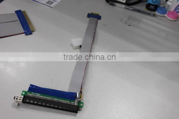pci riser 1X to 16X Extender Ribbon with Molex Connector