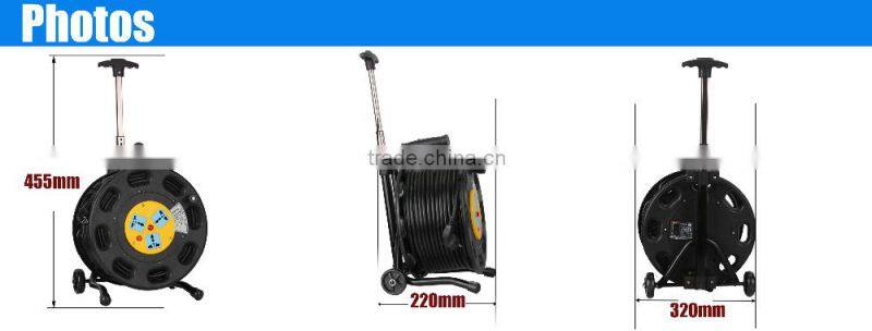 Electric cable reel 100m or without cable CE approved