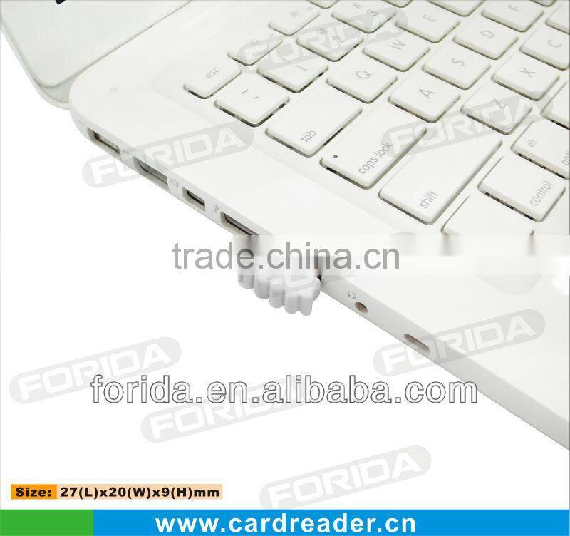 foot shape promotional gifts tf usb 2.0 single card reader