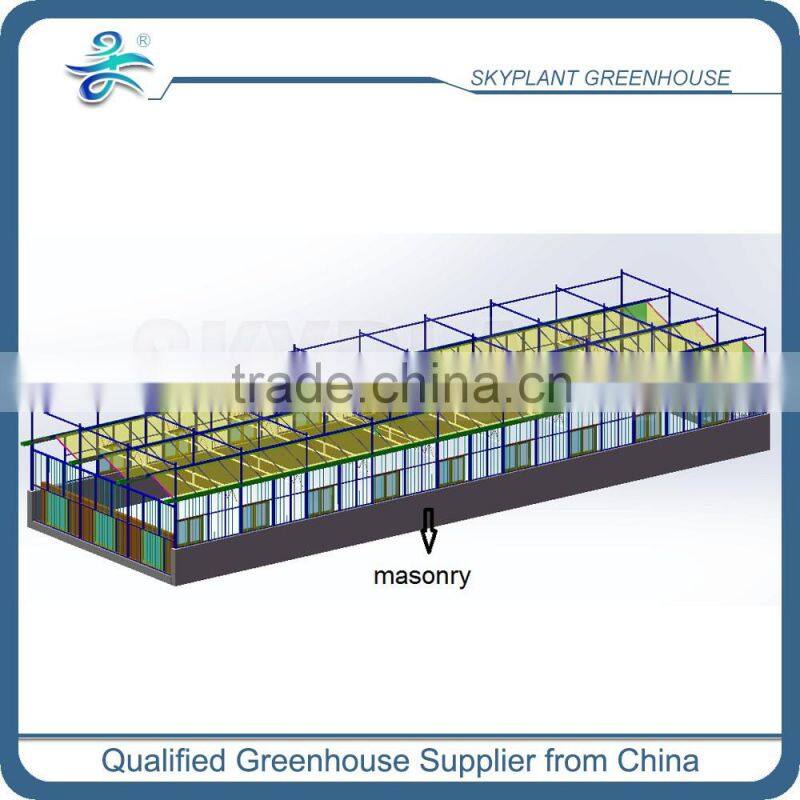 Sp-V-96-P Venlo plastic film span Greenhouse