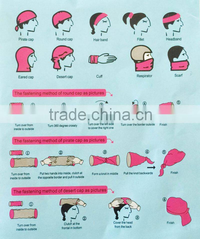 Fashionable sport tubular bandana