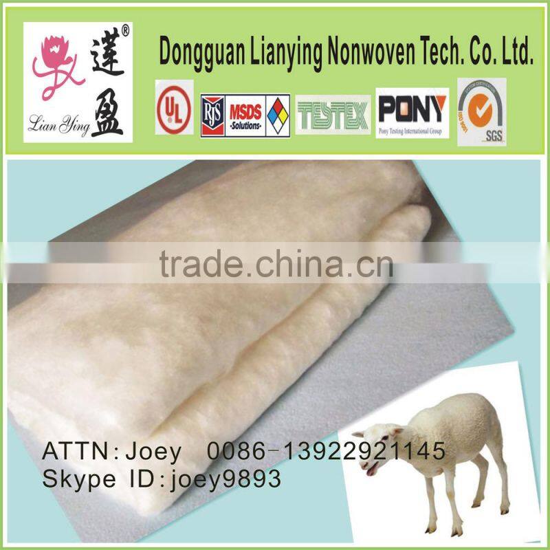 Cashmere batting for mattress