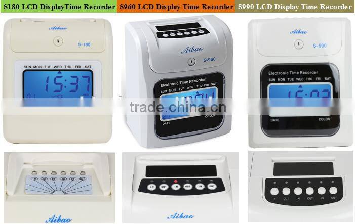 electornic time recorder/punch time card time recorder