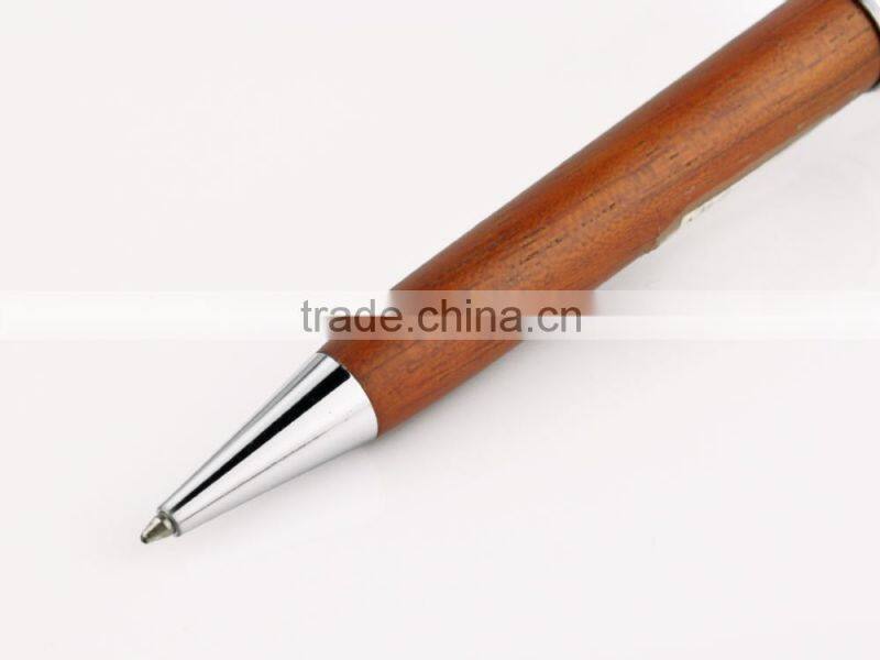 custom red wooden ballpoint pen