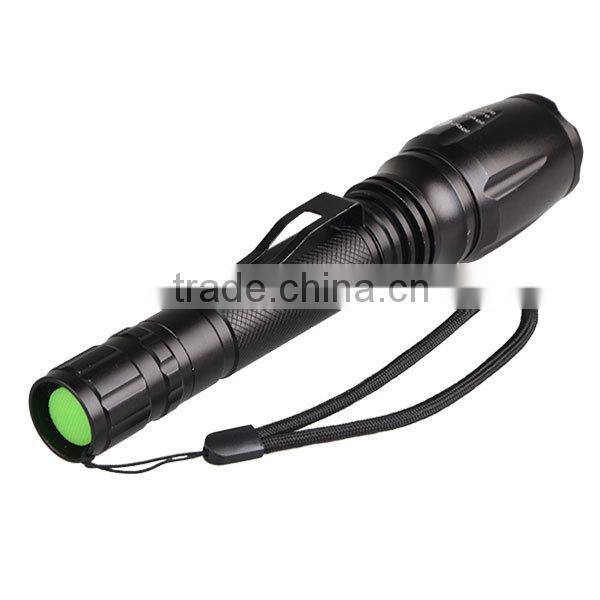 Ultra Bright 1600LM Lumen Adjustable LED Aluminum alloy Flashlight Torch Charger 2 x 18650 Battery flashlight