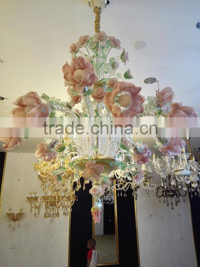Modern chandelier lighting , crystal chandelier lamp with E27 bulb