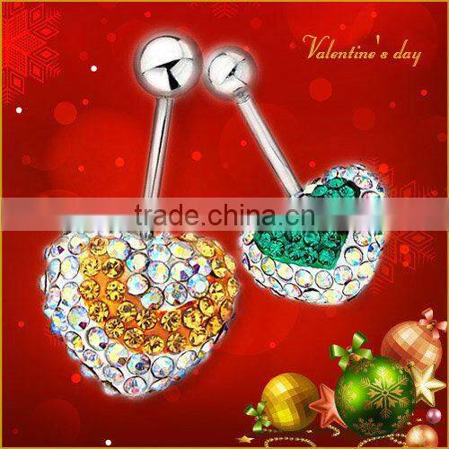 Hot Sale 316L Stainless Steel Titanium Plated Spider Body Jewelry