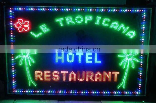 Pop Full Color Restaurant Open Led Sign