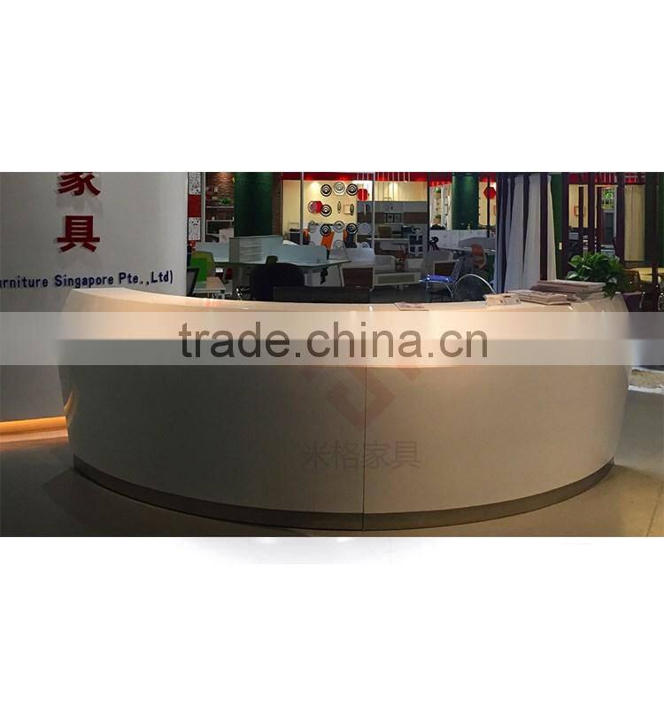 2 person hotel reception counter design