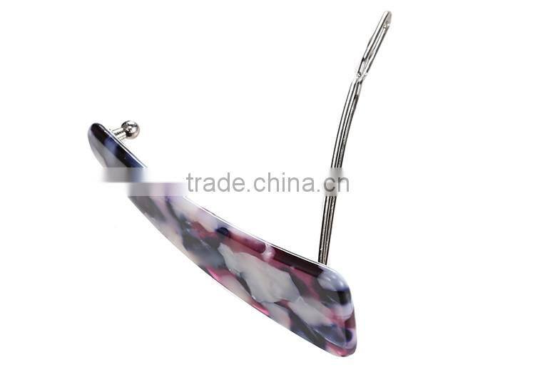 Handmade jewelry mix color acrylic hair clips fashion hair accessory for kids