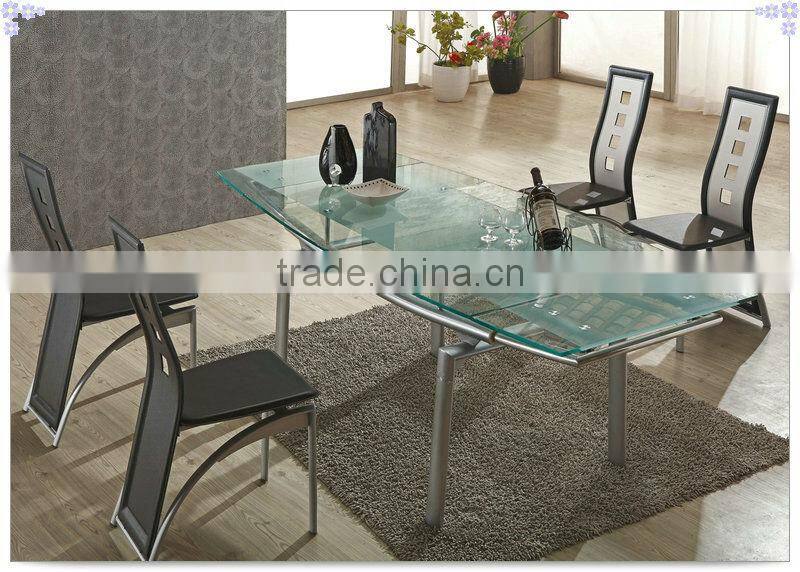 Z616 White PU leather metal chrome legs dining chair in hotel home furniture