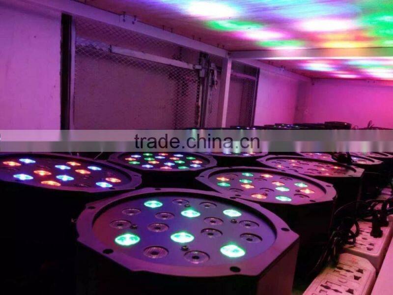 7pcs*3w RGBW LED Flat Par Light LED Wash Effect Indoor Stage Lighting
