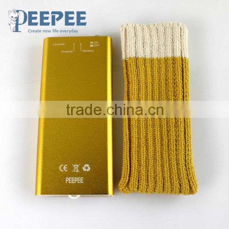 accessories smartphone hand knit neck warmers power bank charger