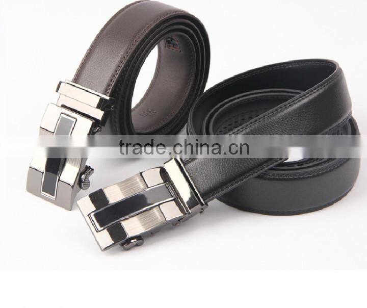 China oem personalized men automatic buckle genuine leather belt