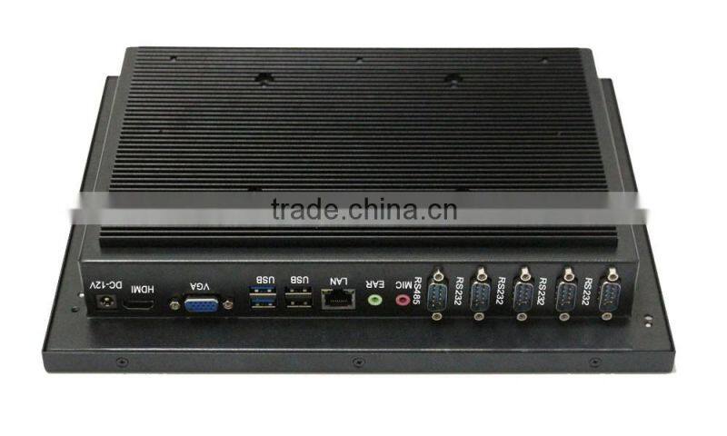 9.7 inch fanless 4 RS232 1 RS485 rugged touch screen pc