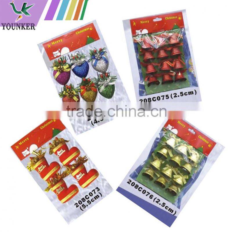 2015 New Design Christmas Pine Cone Hanging Decoration Set