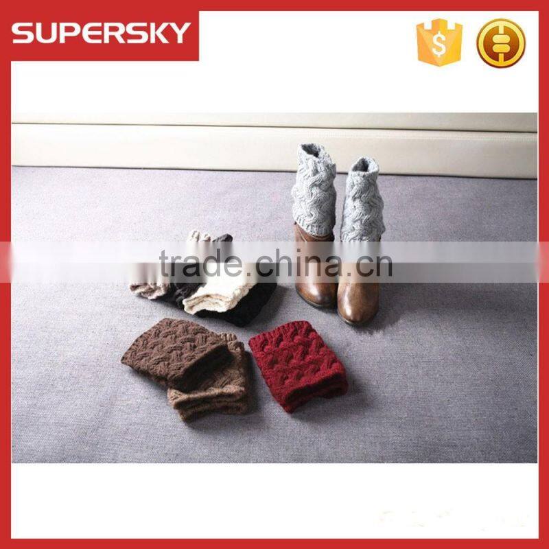 F255 twisty knit pattern crochet boot cuff/wave pattern havd made cute boot cuff