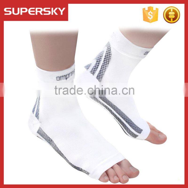 F0023/Compression Foot Sleeve Pair / Breathable Medical Foot Sleeve/ Stretchy Compression ankle Sleeves
