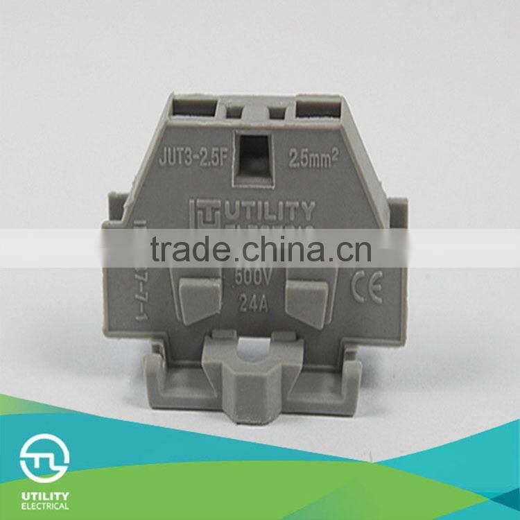 JUT3-2.5F electric cable connector spring cage clamp terminal blocks free sample worldwide