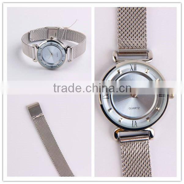 Stainless steel band trend design quartz watch