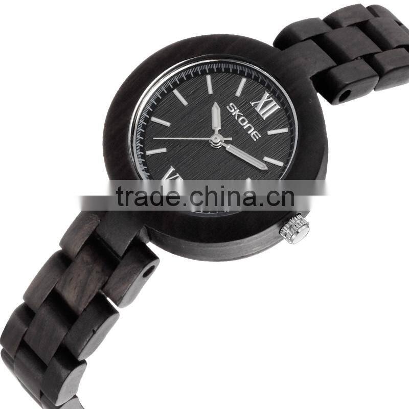 2016 Fashion wood Strap Japan Movement wood Vogue Watch for Ladies