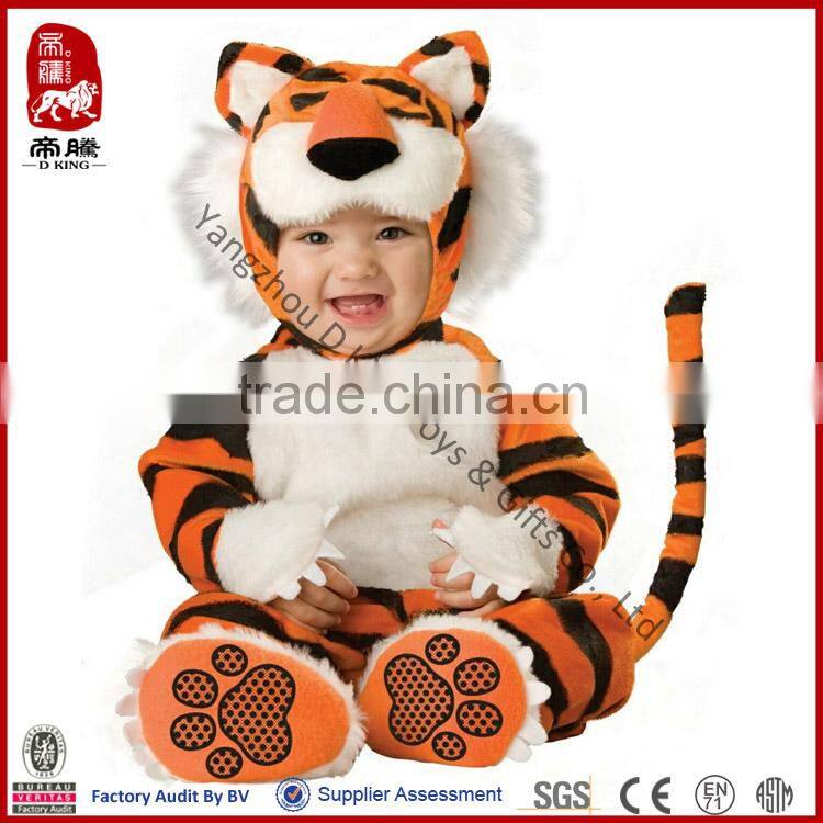2014 new product plush tiger toy for kids stuffed tiger custume