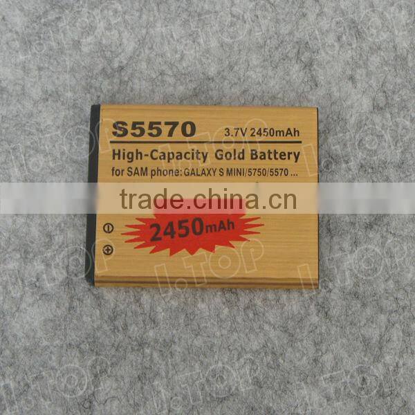 For Samsung Galaxy mini/S5570/S5750/S7230 mobile battery,3.7V 2450mAh,18 months warranty