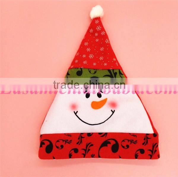 Christmas indoor decoration stamp 3 colors knitted christmas santa hat