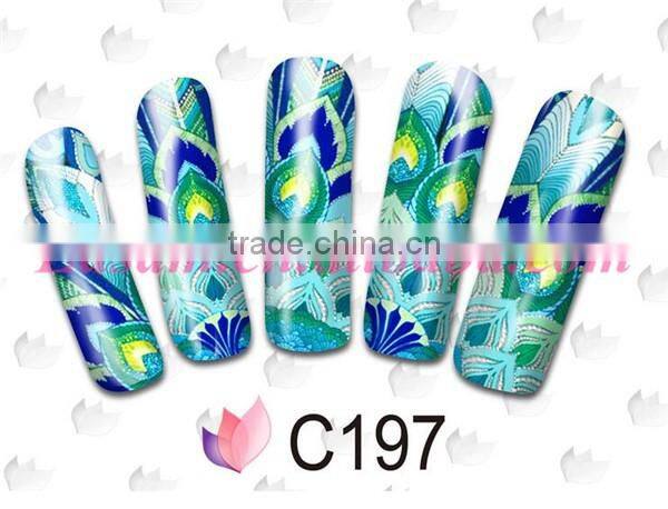 water transfer printing nail sticker , sticker for manicure