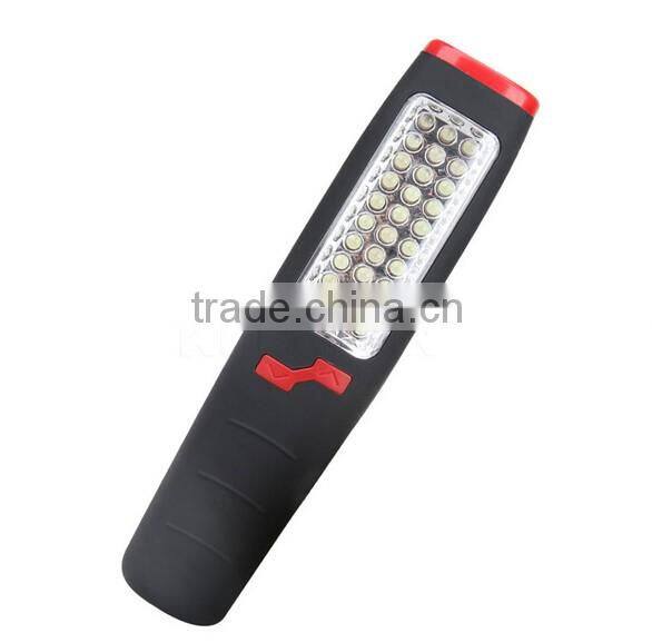 Hot Sale 37 LEDs Flashlight Work Light Camping Outdoor Emergency LED Lamp electric torch With Magnet and Hook ASAF