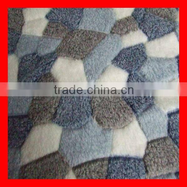 Polyester Coral Fleece With Offset Printing