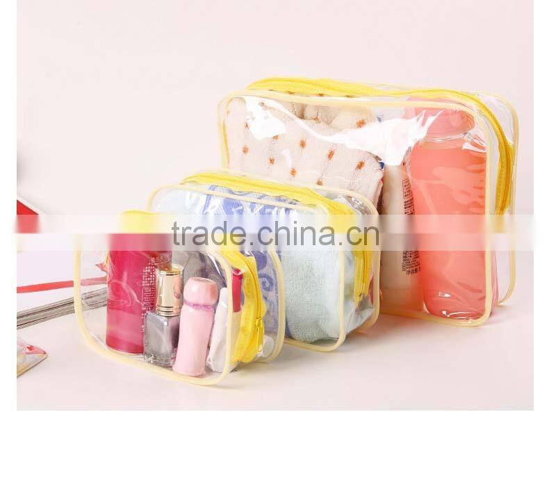 convenient slight plastic bags with smooth zipper for everything like the sationery, bathroom products, gift packaging, cosmetic