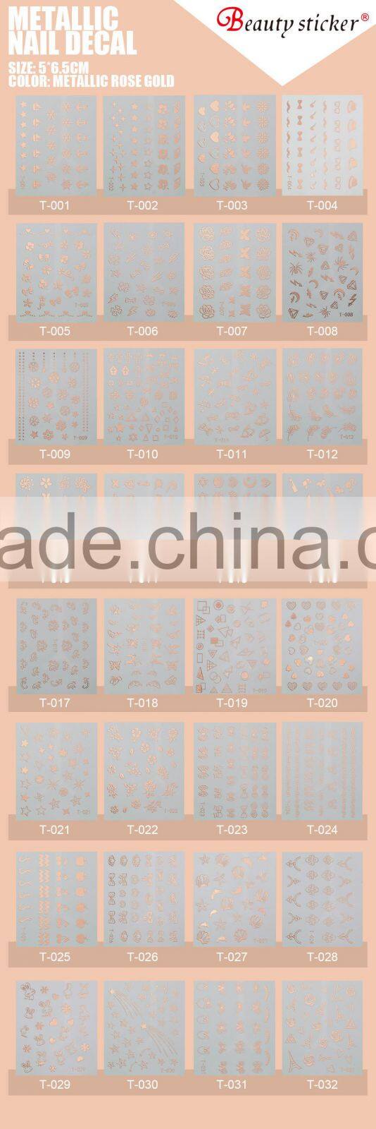 water transfer nail art design custom wholesalae decorative nail decal stickers