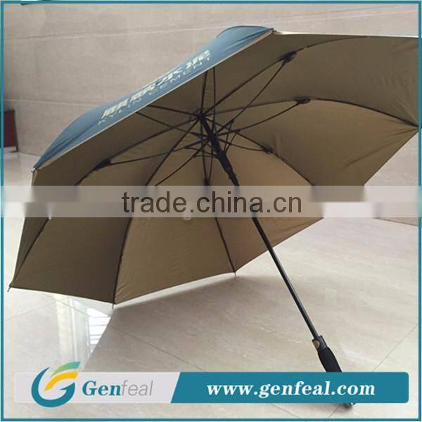 27 inch Big Size Straight Golf Umbrellas with printed logo for brand promotion