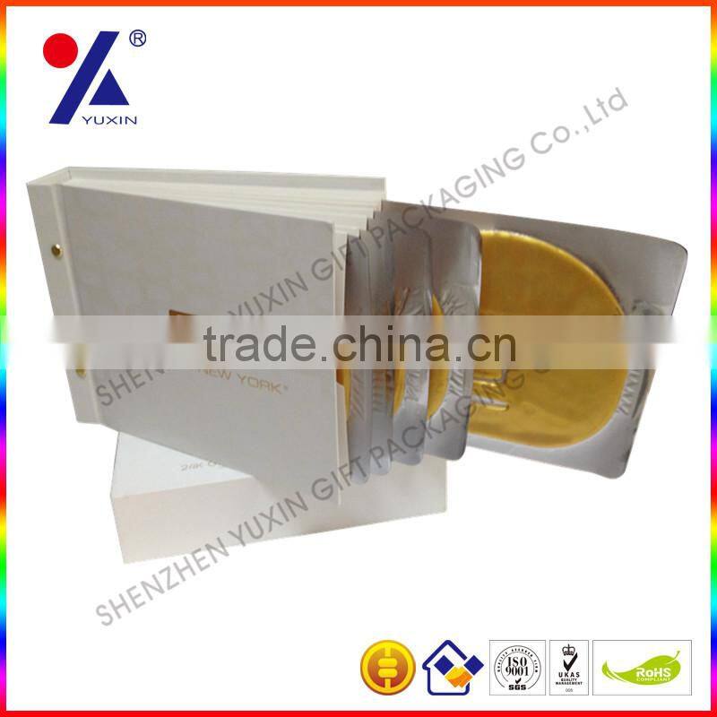 New arrival cosmetic packaging ,paper cosmetic box with handmade,Free sample with MOQ 1000pcs factory price