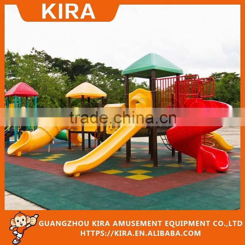 KIRA Kids Outdoor Plastic Playground Slide Equipment