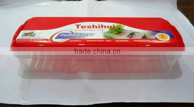 2 layers stacking square plastic food container