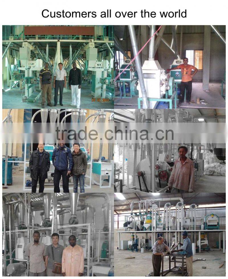 ISO BV certificated 50 ton per day maize flour mill