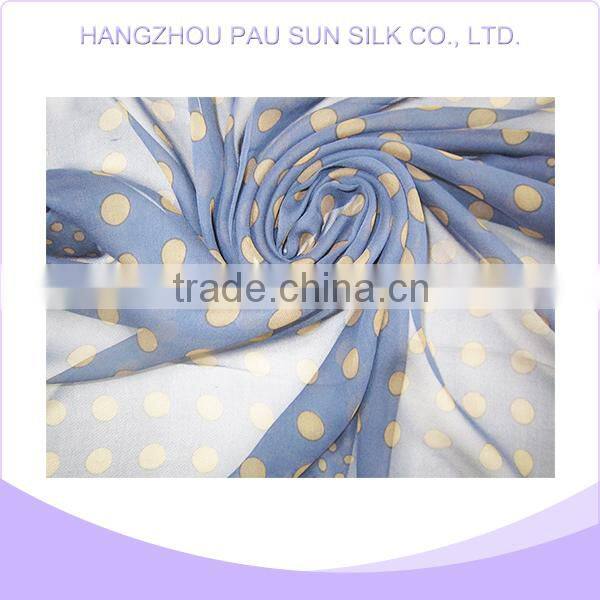 Newest style fashion printed chinese silk twill silk scarf 90x90