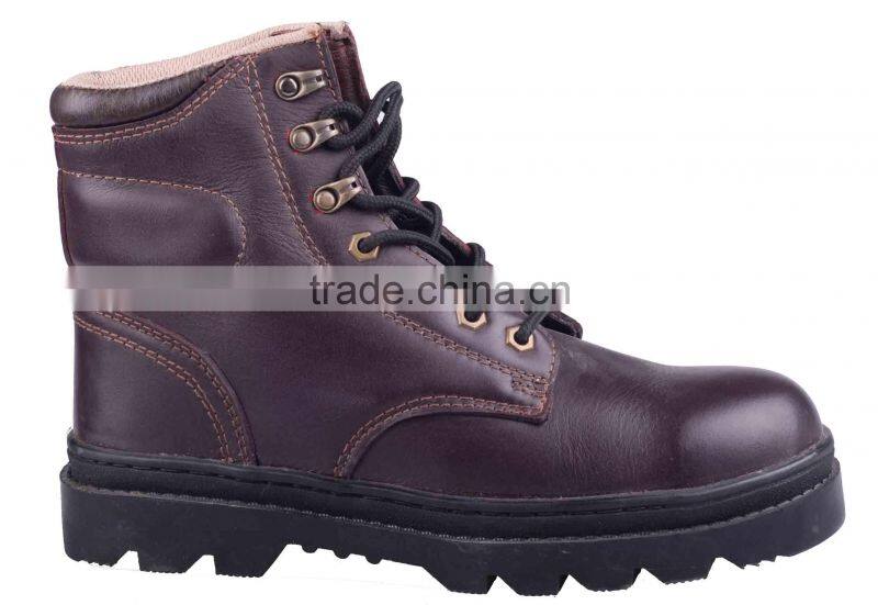 high cut genuine leather cement ISO CE safety work shoes steel toe safety footwear industrial men's safety shoes price