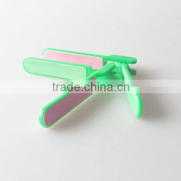 Free sample new style custom triangle printed 6 way nail polish buffer plastic disposable nail buffer nail file supplier