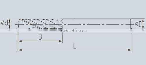 Tungsten Carbide Single-edged Milling Cutter Cutting Tools for Plastics Processing