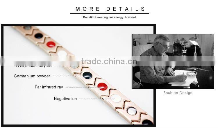 Unisex Tungsten Steel Bracelet with Energy Magnetic Hematite Bracelet for Mens Womens and Lovers