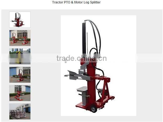 excavator tractor vertical electric log splitter