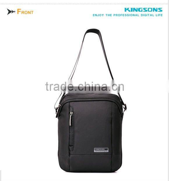 2013 Newest Trend China famous brand Kingsons 9.7" Nylon Laptop Messenger Bag for Ipad KS3024W