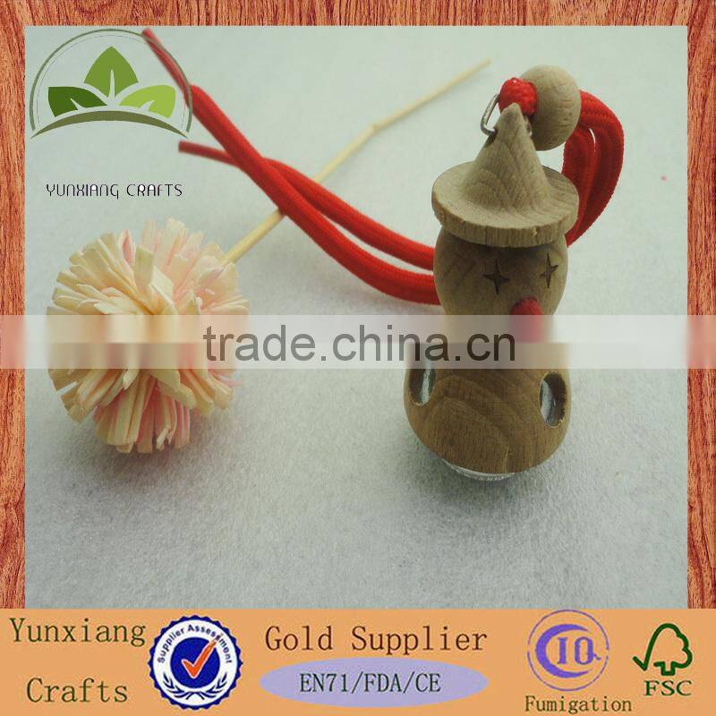 Eco Hanging Glass Bottle with Wood Cap Air Freshener Car Perfume